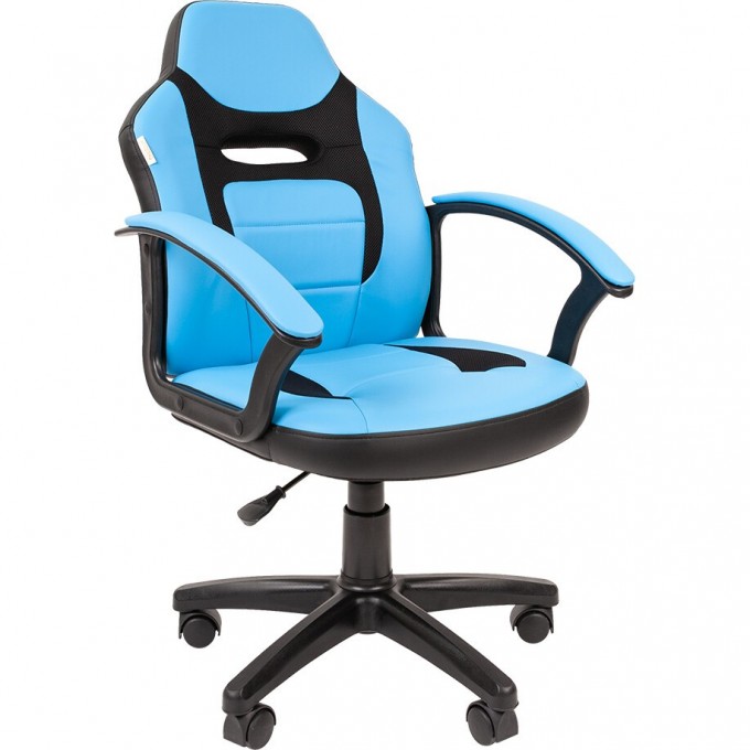 Детское кресло CHAIRMAN KIDS 110 экопремиум черный/голубой 7049366 Детское кресло CHAIRMAN KIDS 110 экопремиум черный/голубой 7049366