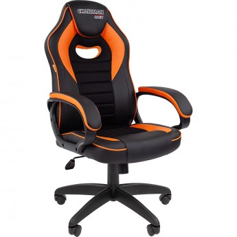 Игровое кресло CHAIRMAN GAME 16 оранжевый/черный