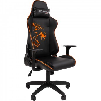 Игровое кресло CHAIRMAN GAME 40 черный/оранжевый