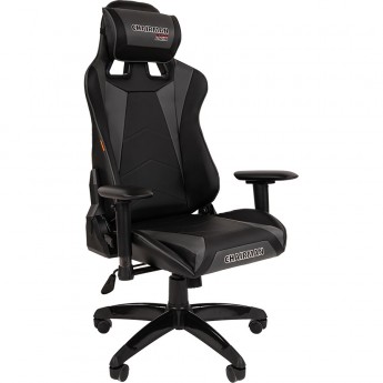 Игровое кресло CHAIRMAN GAME 44 черный/серый
