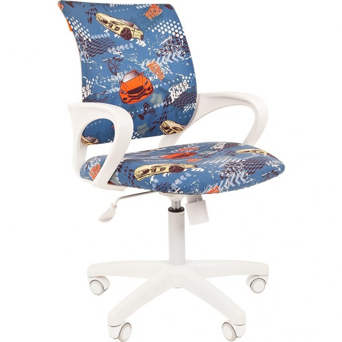 Кресло детское CHAIRMAN KIDS 103 LT WHITE машинки 7130563 Кресло детское CHAIRMAN KIDS 103 LT WHITE машинки 7130563