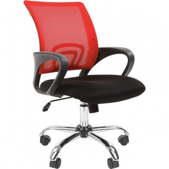 Кресло для оператора CHAIRMAN 696 Chrome красный