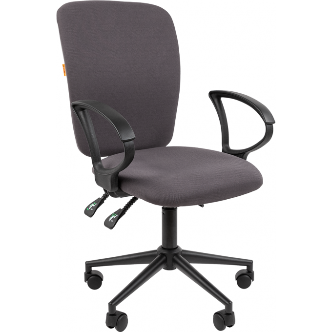 Офисное кресло CHAIRMAN 9801 BLACK ткань серый 7150936 Офисное кресло CHAIRMAN 9801 BLACK ткань серый 7150936